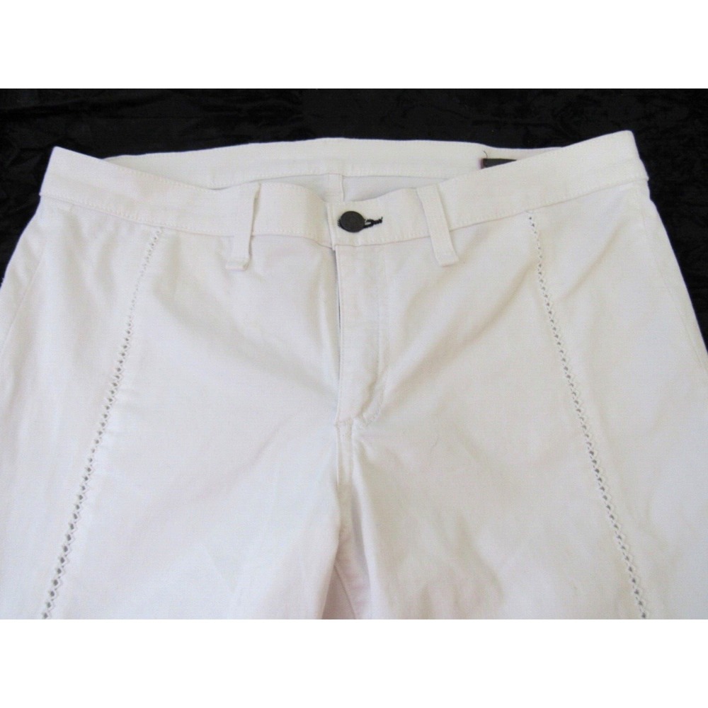 Rag & Bones White Womens Cotton Blend Skinny Straight Leg Jeans Pants size 32